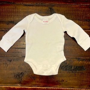 Hannah andersson white long sleeve onesie
